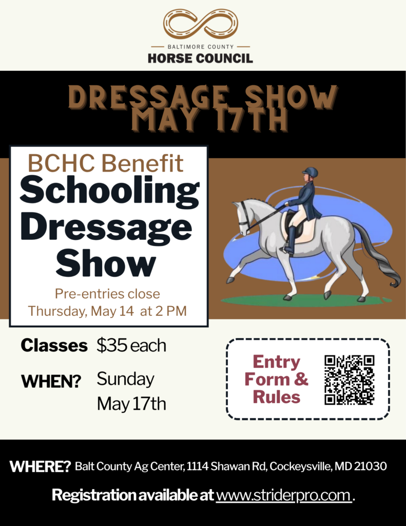 BCHC Benefit Dressage Show - May 2026